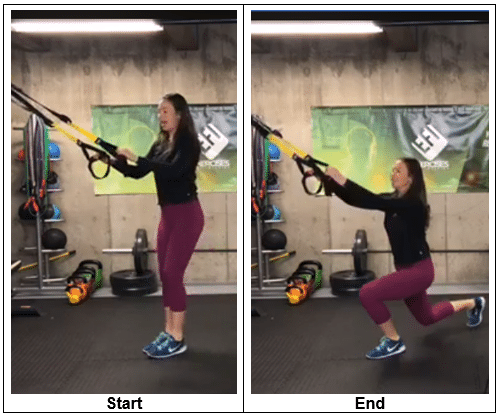 Reverse Lunge- Total Resistance Exercises.