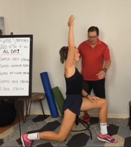 Seated Hip Flexor Stretch- Seated Stretches If You Sit All Day