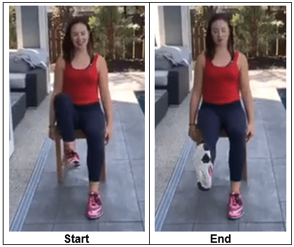 Modified Leg Rest- Seated Strength Moves For Seniors