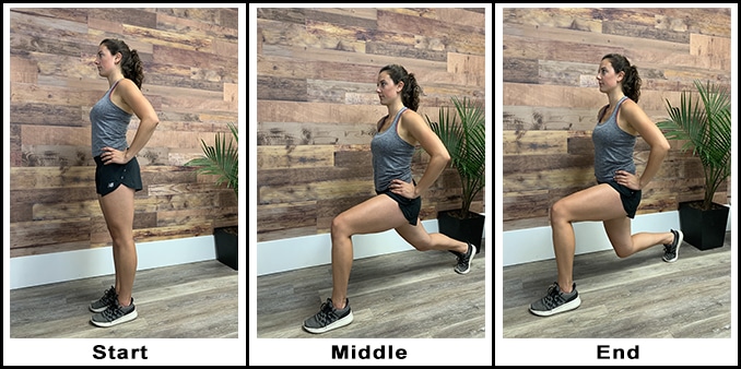 1 Reverse Lunges- Staying Strong While Travelling