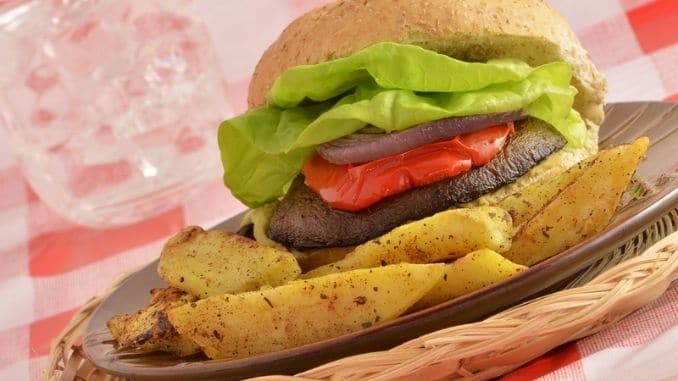 Portabella mushroom burger