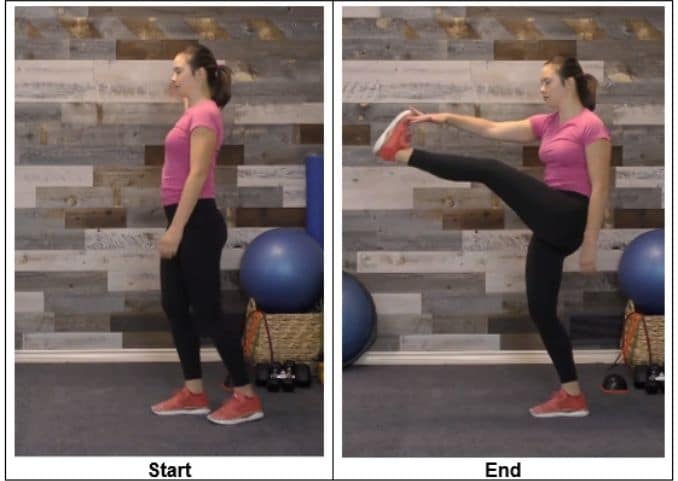 Dynamic Stretching March Kicks