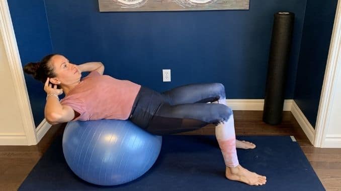 3b - Front Body Opener on Stability Ball