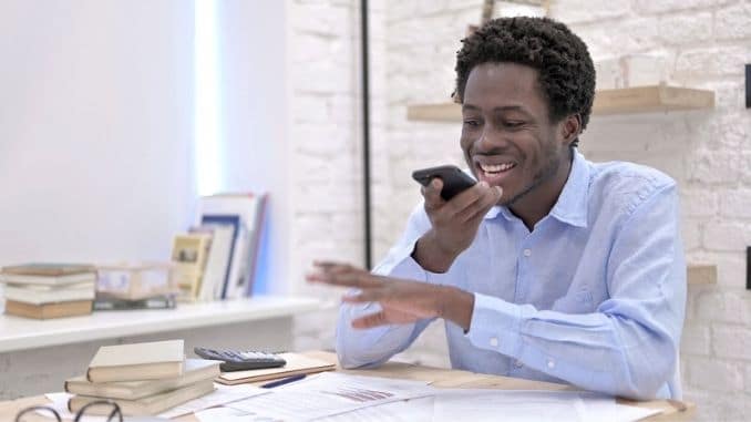 Man talking on Phone