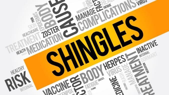 Shingles Vaccine And Syringe