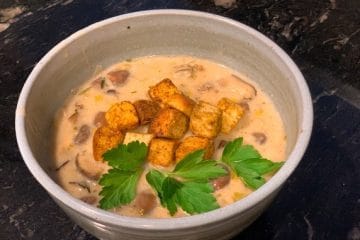 Hearty Cream of Mushroom Soup