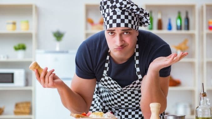 chef cook cooking a meal