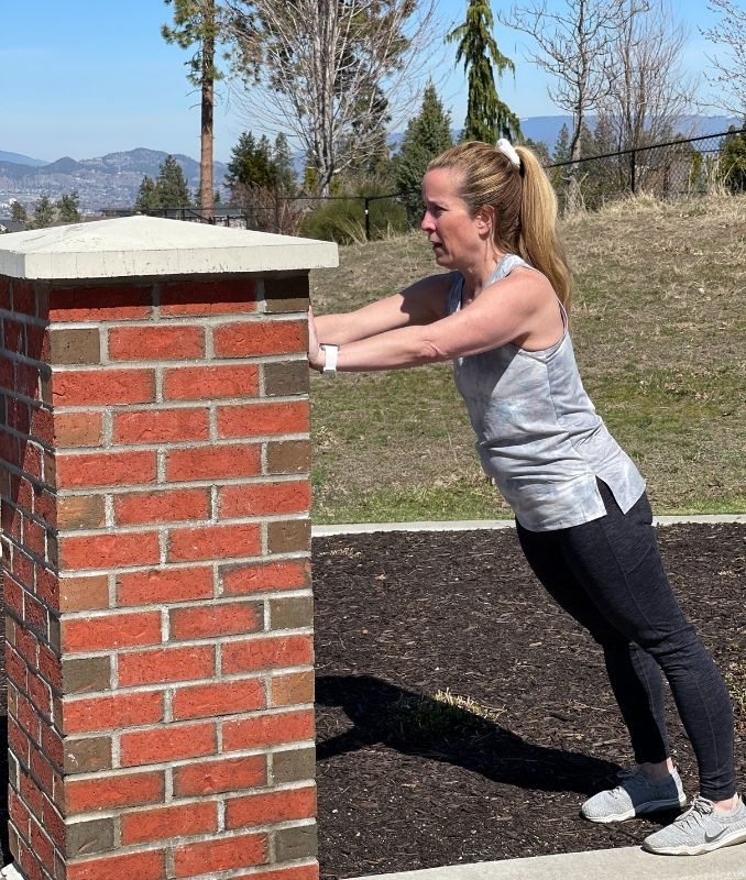 Wall Push Off Push Up 1