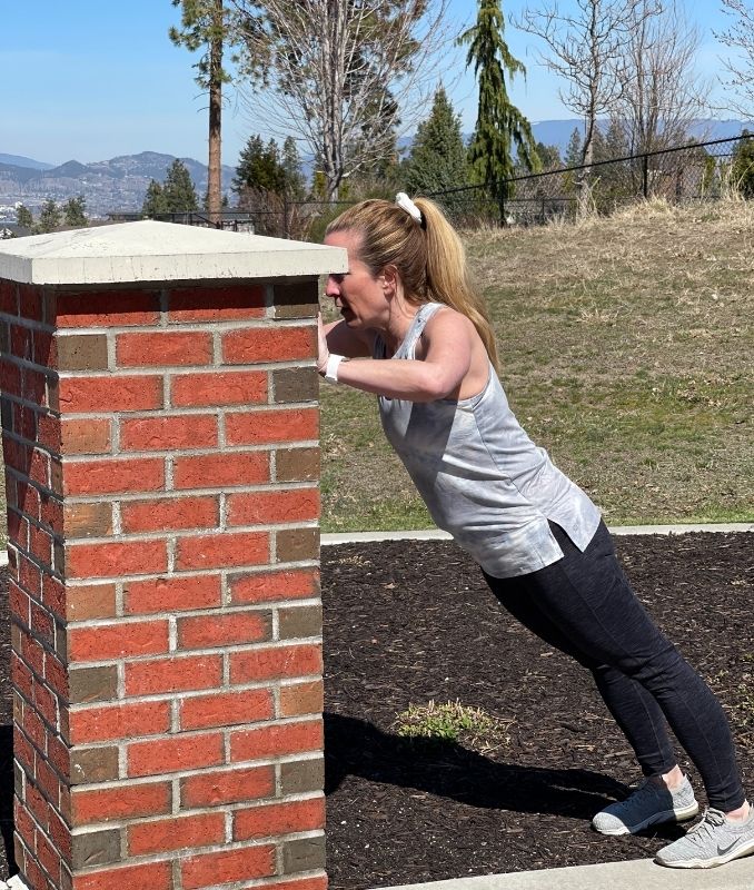 Wall Push Off Push Up 2