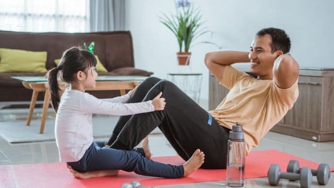 sit up exercise at home