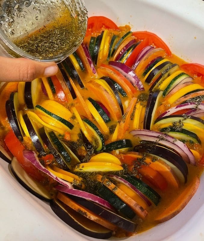 Make the herb seasoning- Ratatouille