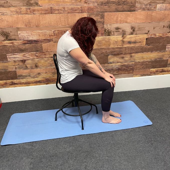 Cat-Cow 1 Chair Yoga Poses for Back Stiffness