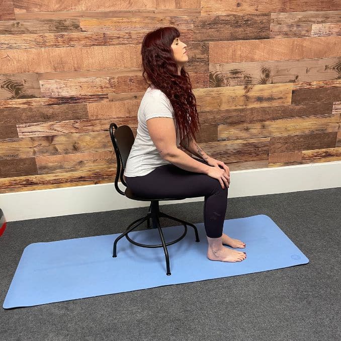 Cat-Cow 2 Chair Yoga Poses for Back Stiffness