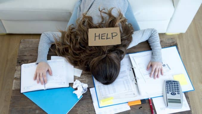 young woman asking help suffering stress-Deal With A Panic Attack