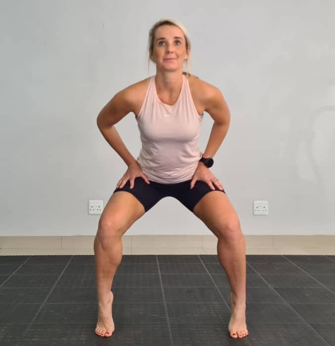 Squat with Double Heel Lifts 2