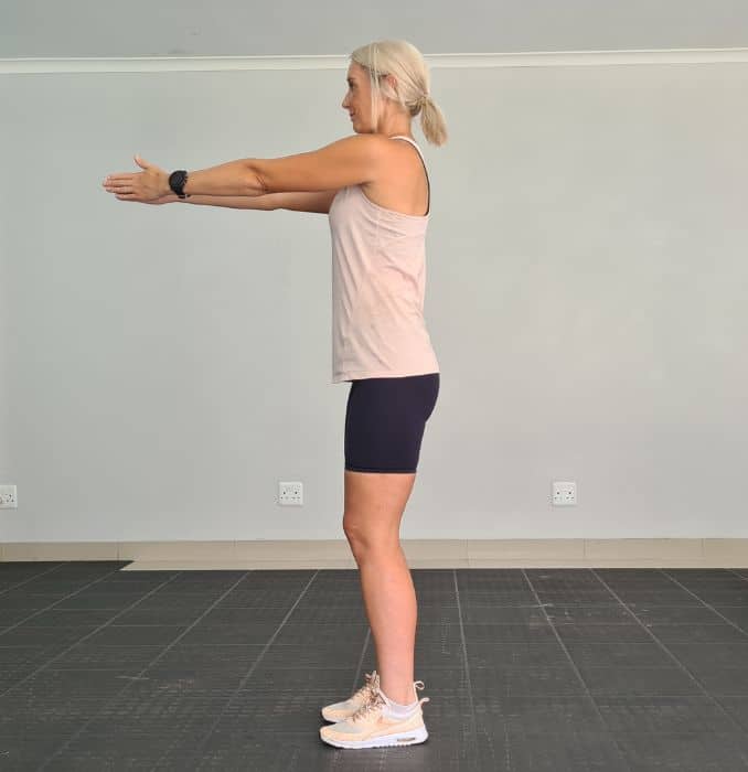 Standing Twist Lateral view 1 - Standing Band Exercises