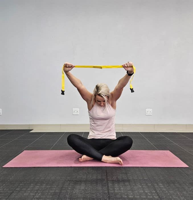 Mid Back Stretch 3 - Yoga Strap Stretches 