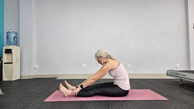 Seated Forward Fold with Back Bend Start