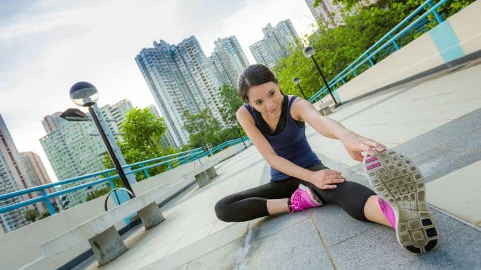 Exercise Woman Stretch Outdoor