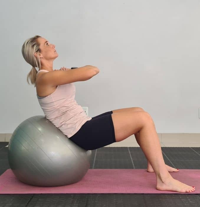 Stability Ball Crunch 2