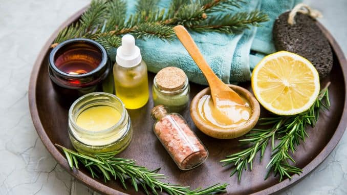 Natural spa organic ingredients