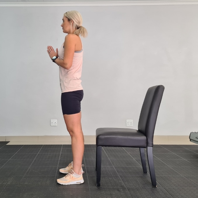 Variation 1 - Chair Squats - Pilates Leg Exercises