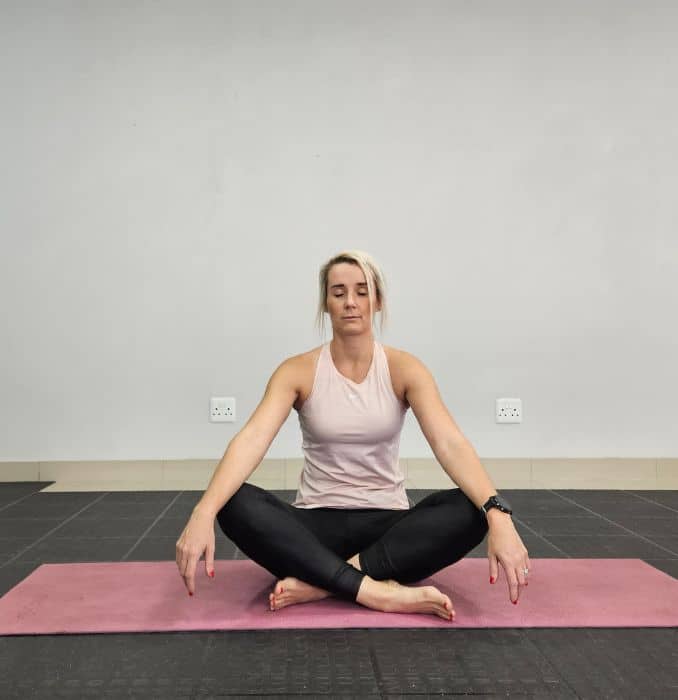 Seated breaths - Neck Shoulder Chair Yoga Poses