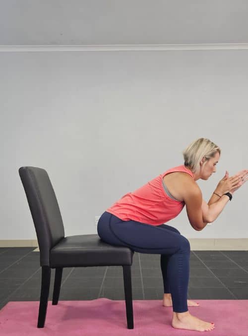 Eagle Arms with Forward Bend