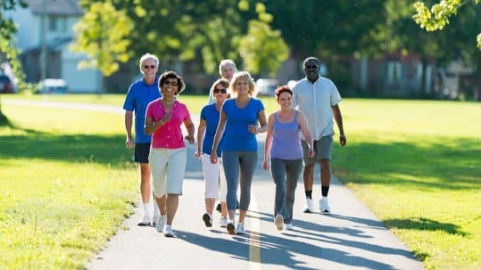 seniors-walking - Walking 2 Miles a Day