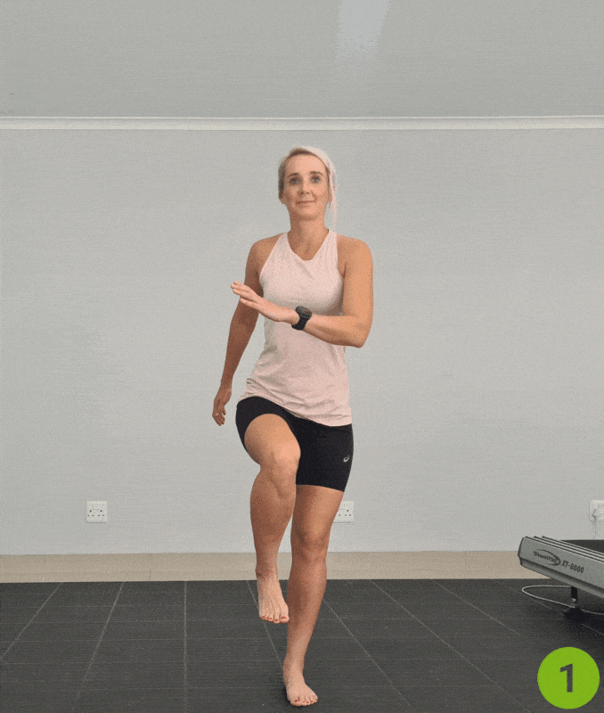 High Knees- bodyweight cardio circuit