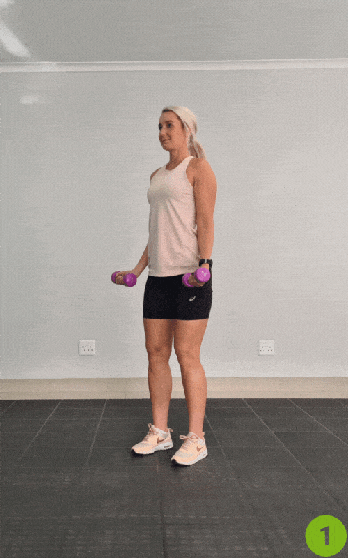 Bicep Curls - strength training for energy