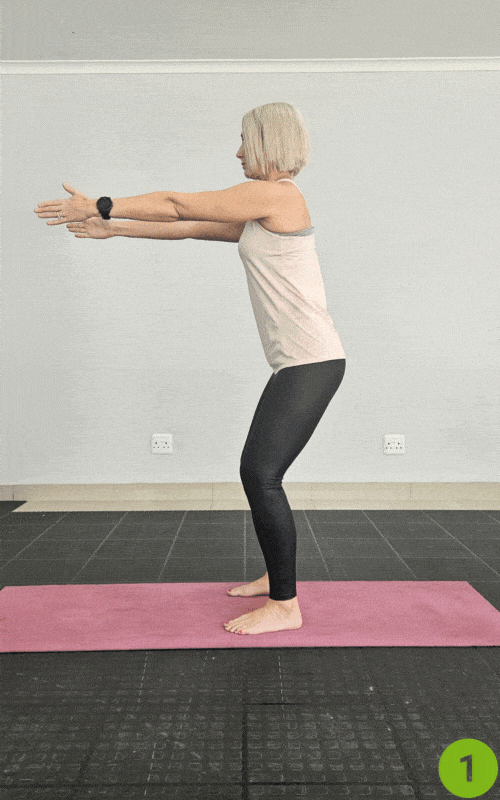 Standing Resistance Rows - strength training for energy