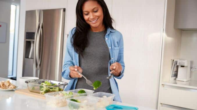 woman-preparing-high-protein-meal - self sabotaging with food